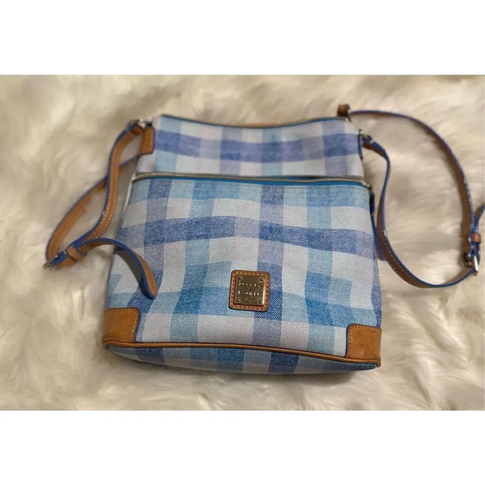 Dooney & Bourke Quadretto check ginger crossbody
